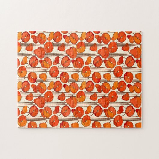 Art Nouveau Poppies Jigsaw Puzzle (Horizontal)