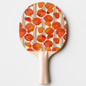 Art Nouveau Poppies Ping Pong Paddle Tischtennis Schläger (Rückseite)