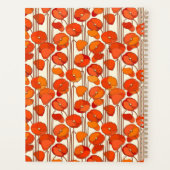 Art Nouveau Poppies Planner Planer (Rückseite)