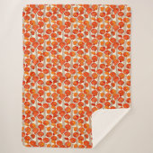 Art Nouveau Poppies Sherpa Blanket Sherpadecke (Vorderseite)