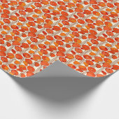 Art Nouveau Poppies Wrapping Paper Geschenkpapier (Ecke)