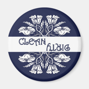 Art Nouveau Poppy Geschirrspülmaschine Magnet