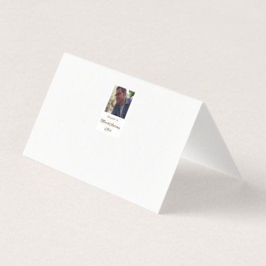 Art Nouveau portrait watercolor Card (Rückseite)