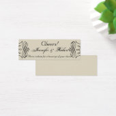 Art Nouveau Posh Wedding Drinks Tickets (Schreibtisch)