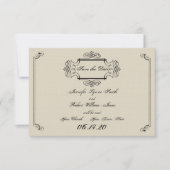 Art Nouveau Posh Wedding Save the Date (Vorderseite)