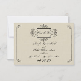 Art Nouveau Posh Wedding Save the Date