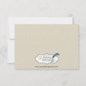 Art Nouveau Posh Wedding Save the Date (Rückseite)