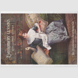 Art Nouveau Poster 26 Stickerei Nähen Decoupage Seidenpapier