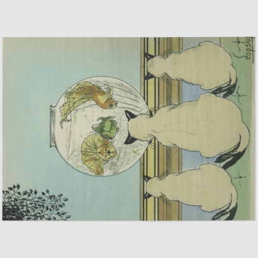 Art Nouveau Poster Cases Dekoupage Tissue Paper Seidenpapier (Vorderseite)