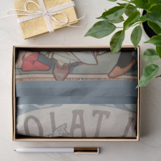 Art Nouveau Poster Chocolate 16 Decoupage Seidenpapier (Geschenk)