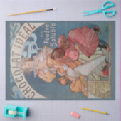 Art Nouveau Poster Chocolate 16 Decoupage Seidenpapier (Basteln)