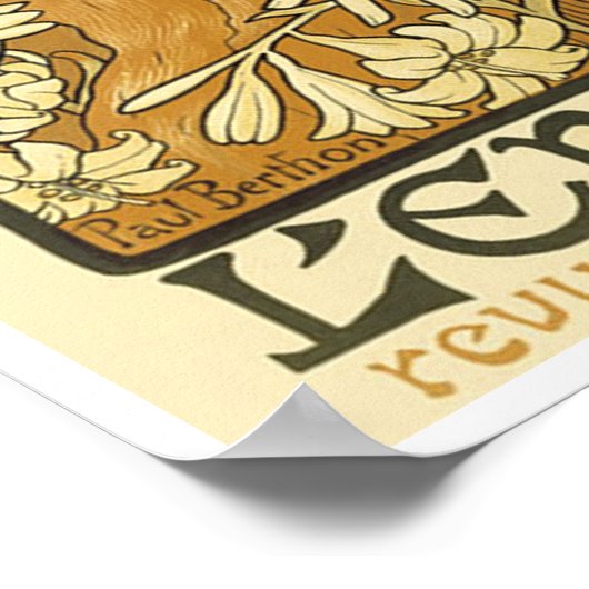 Art Nouveau Poster Design Poster 13x18 (Ecke)