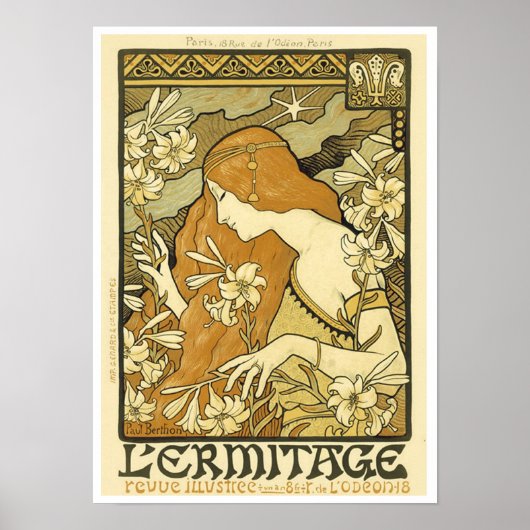 Art Nouveau Poster Design Poster 13x18 (Vorne)