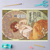 Art Nouveau Poster Lady 18 Decoupage Seidenpapier (Basteln)