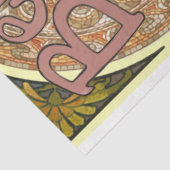 Art Nouveau Poster Lady 18 Decoupage Seidenpapier (Ausschnitt)