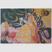 Art Nouveau Poster Lady Decoupage Seidenpapier (Vorderseite)