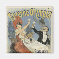 Art Nouveau Poster Magnete - Restaurant
