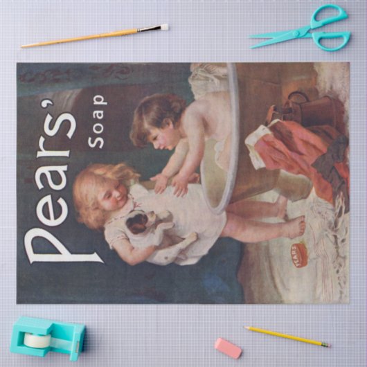 Art Nouveau Poster Soap Children Decouation Seidenpapier (Basteln)