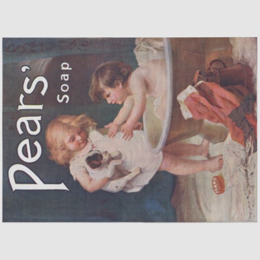 Art Nouveau Poster Soap Children Decouation Seidenpapier (Vorderseite)