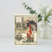 Art Nouveau Postkarte (Stehend Vorderseite)