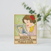 Art Nouveau Postkarte (Stehend Vorderseite)