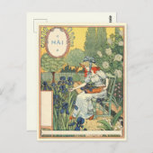 Art Nouveau Postkarte (Vorne/Hinten)