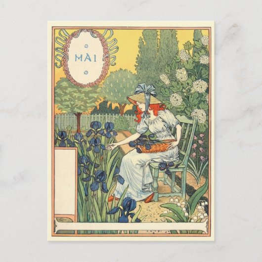Art Nouveau Postkarte (Vorderseite)