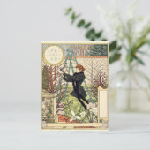 Art Nouveau Postkarte (Stehend Vorderseite)