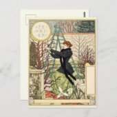 Art Nouveau Postkarte (Vorne/Hinten)