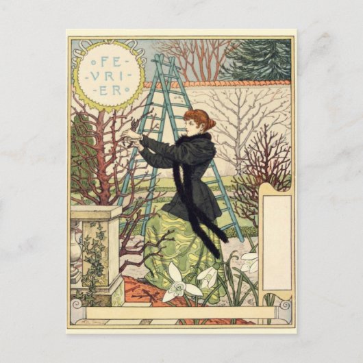 Art Nouveau Postkarte (Vorderseite)