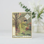 Art Nouveau Postkarte (Stehend Vorderseite)