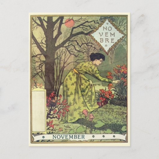 Art Nouveau Postkarte (Vorderseite)