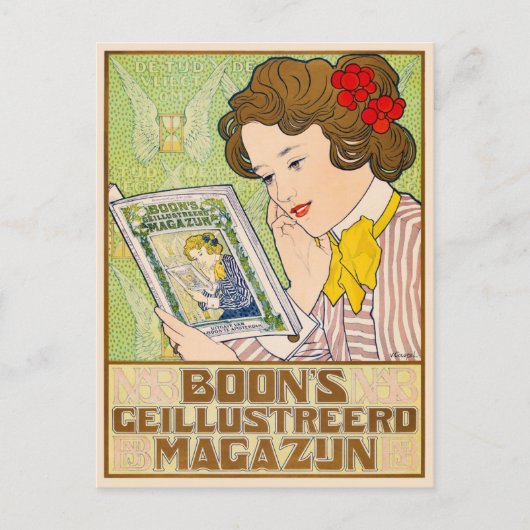 Art Nouveau Postkarte (Vorderseite)
