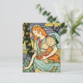 Art Nouveau Postkarte (Stehend Vorderseite)