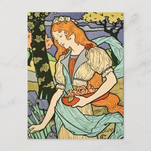 Art Nouveau Postkarte (Vorderseite)