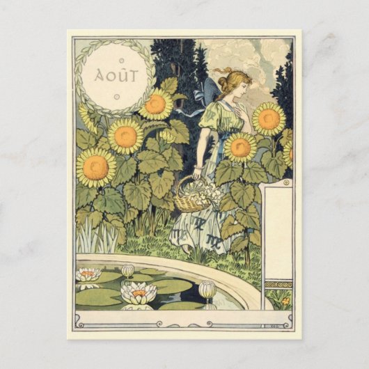 Art Nouveau Postkarte (Vorderseite)