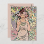 Art Nouveau Postkarte (Vorne/Hinten)