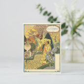 Art Nouveau Postkarte (Stehend Vorderseite)