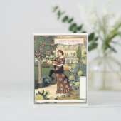 Art Nouveau Postkarte (Stehend Vorderseite)