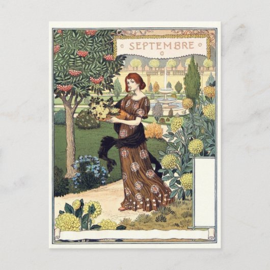 Art Nouveau Postkarte (Vorderseite)