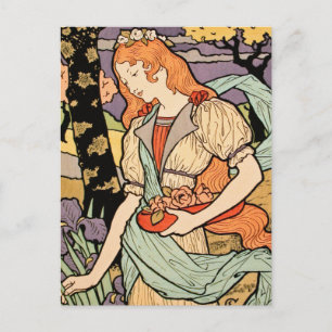 Art Nouveau Postkarte: von Grasse Postkarte