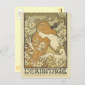 Art Nouveau Postkarten - L'ermitage (Vorne/Hinten)
