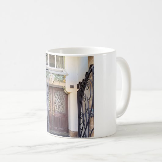 Art Nouveau Prag Door Kaffeetasse (VorderseiteRechts)