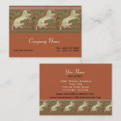 Art Nouveau Prancing Horse - Anpassen Visitenkarte (Vorne/Hinten)