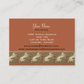 Art Nouveau Prancing Horse - Anpassen Visitenkarte (Rückseite)