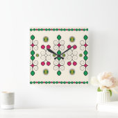 Art Nouveau Quadratische Wanduhr (Zuhause)