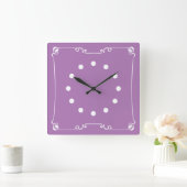 Art Nouveau Quadratische Wanduhr (Zuhause)