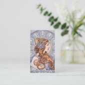 Art Nouveau Queen Portrait Visitenkarte (Stehend Vorderseite)