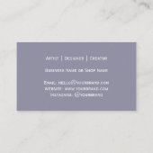 Art Nouveau Queen Portrait Visitenkarte (Rückseite)