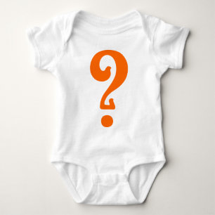 Art Nouveau Question Mark Baby Strampler